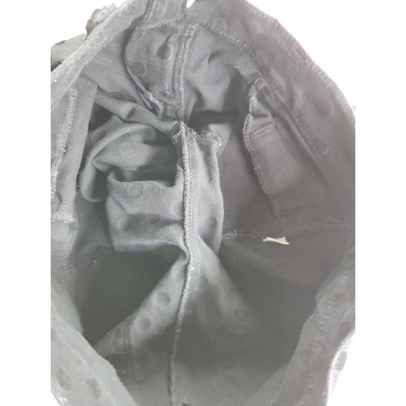 Ann Taylor Modern Fit 4 Black Jeans Denim Pants w/Velvet Polka Dot Stretch - Picture 5 of 9